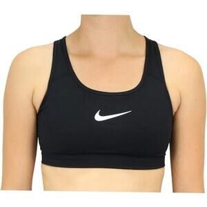 NWT Nike Swosh Dri-Fit Indy Black Lightly Padded Light Support Sports Bra M